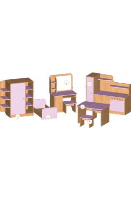 Набор мебели для жилой комнаты "МОДНИЦА"