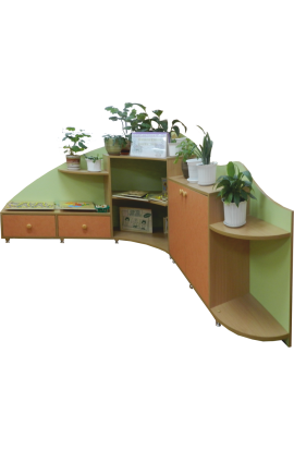 Тумба для уголка природы (угловая)